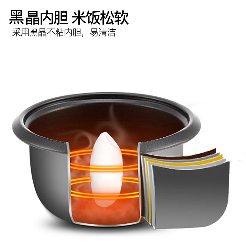 荣事达(Royalstar)电饭锅RZ-50B(W)全自动多功能5升容量电饭煲家用小型电饭煲5-7人学生多功能