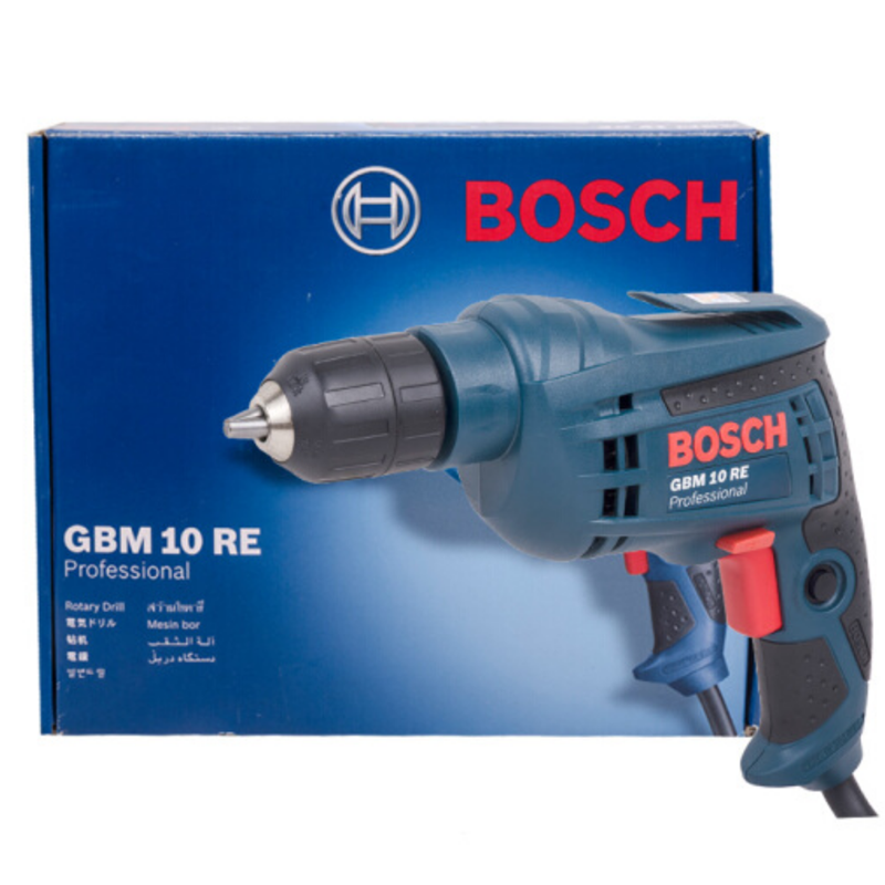 博世(BOSCH)手电钻 手枪钻带正反转 10mm GBM10RE 1台