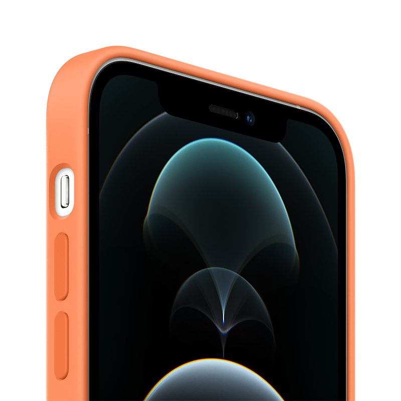 Apple 原装 iPhone 12 Pro Max MagSafe硅胶外壳 金橘色 12 Pro Max专用手机壳