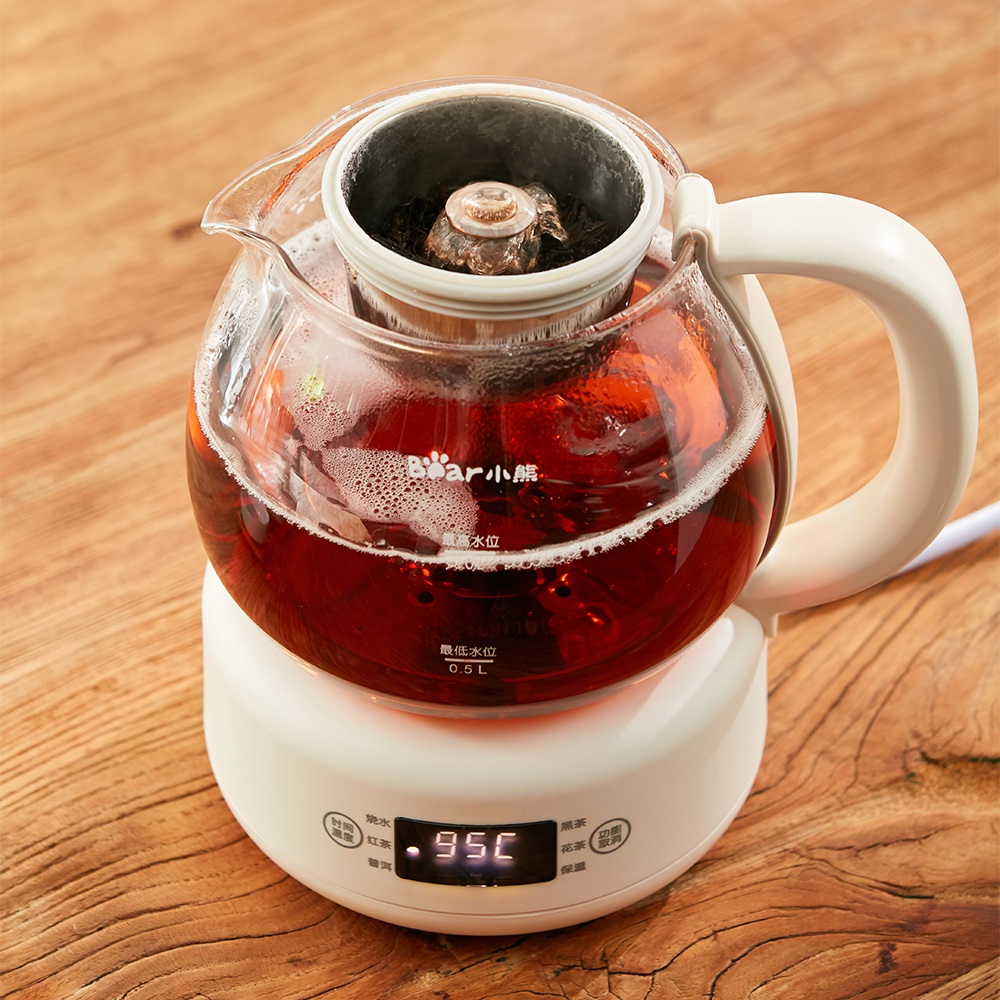 小熊煮茶器电茶炉蒸汽煮茶壶喷淋式蒸茶养生壶办公室泡茶2024新款高清大图
