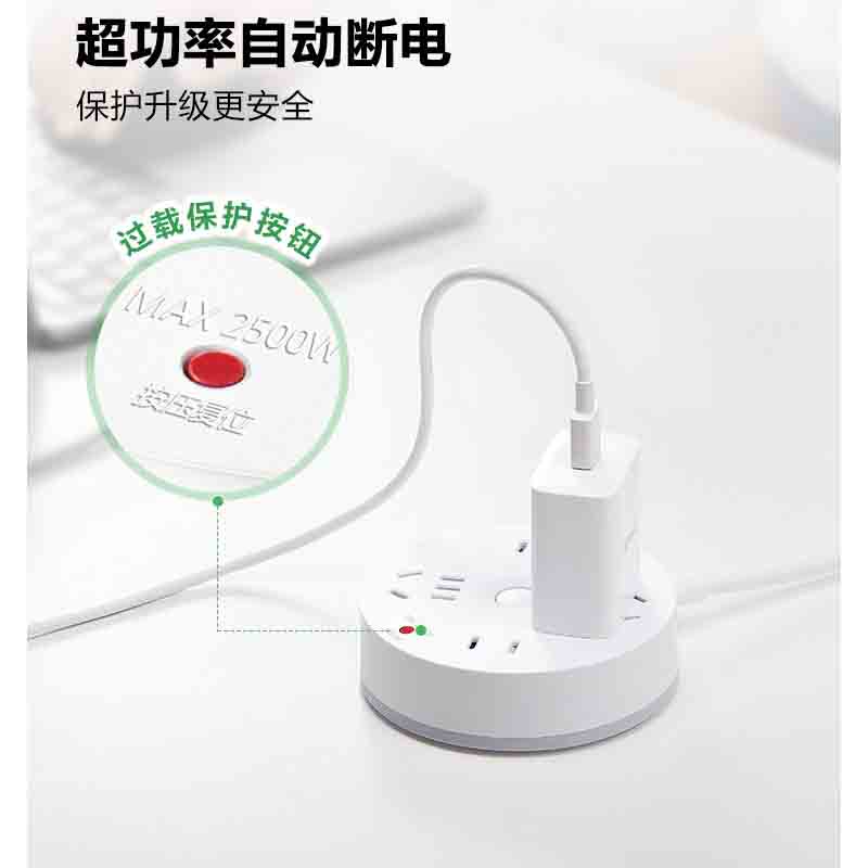 公牛复古绿3插R6030-1.5m高清大图