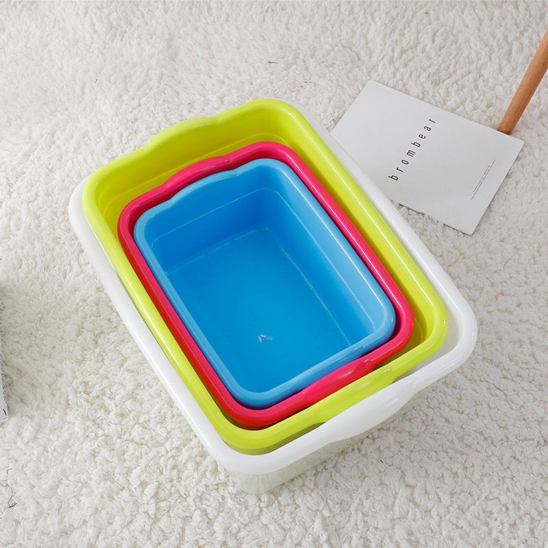 全新料加厚塑料方盆家用厨房大号长方形洗菜盆洗脸盆果蔬盆猫砂盆