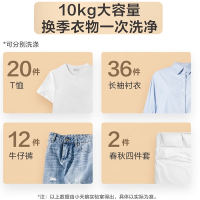 小天鹅(Little Swan)洗衣机TB100VT615AWY家用全自动10kg波轮 银离子除菌 深层除螨洗 水电双宽