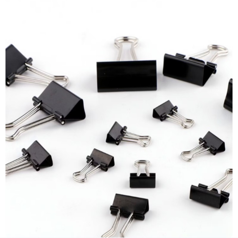 晨光(M&G) ABS92737 长尾夹 Eplus15mm(筒装)黑色 6# 5筒装高清大图