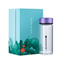 万象单层玻璃杯女可爱小巧便携水杯家用休闲泡茶杯