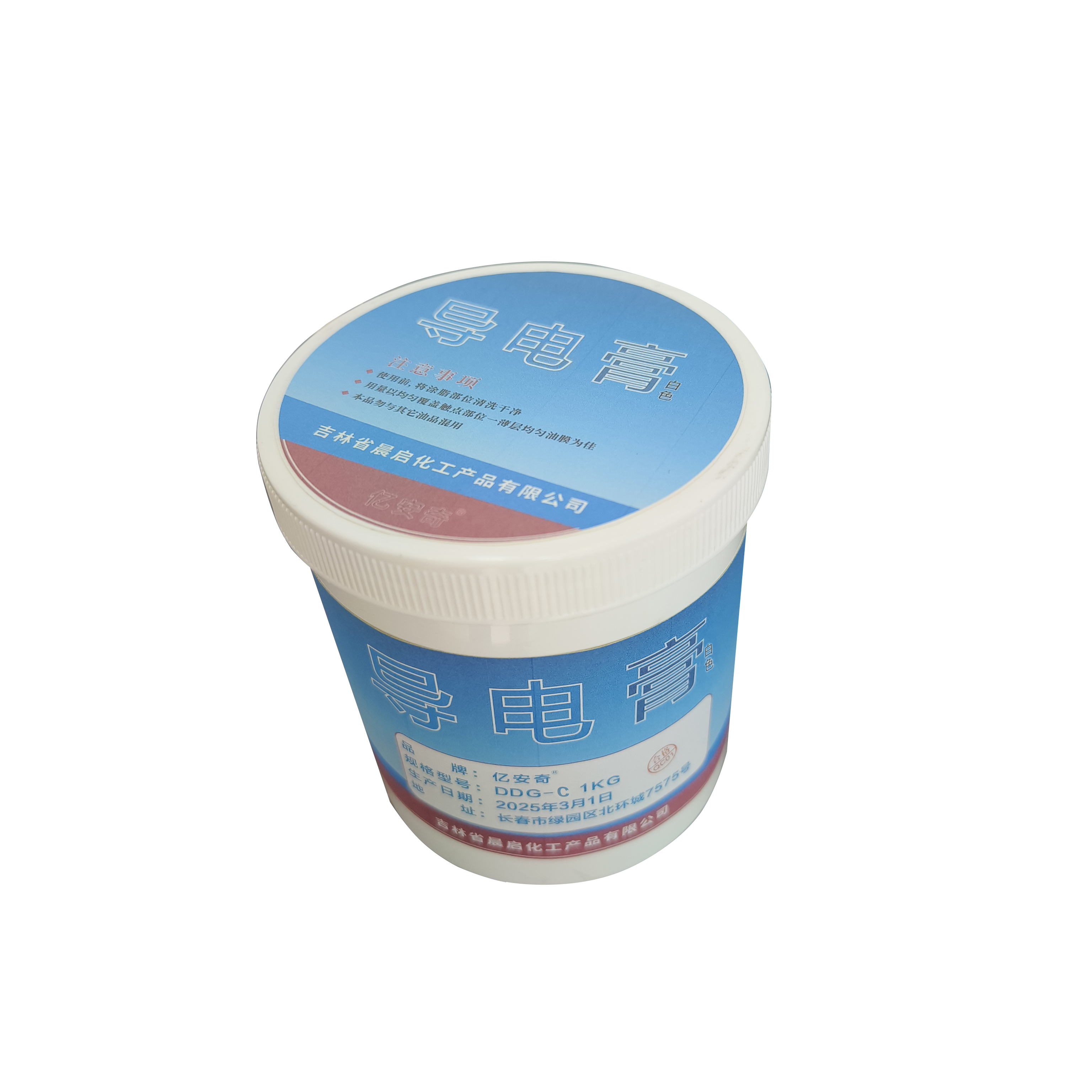亿安奇 导电膏 白色电力复合脂 DDG-C 1kg 桶高清大图