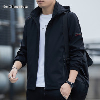 男士夹克春秋季新款可脱卸连帽休闲宽松薄款茄克衫外套