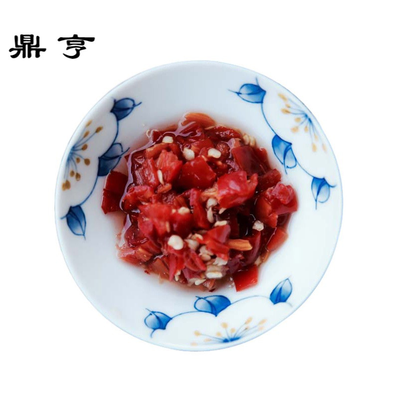 鼎亨原创手绘青花陶瓷餐具多用碟子景德镇中式咸菜小圆碟家用醋碟