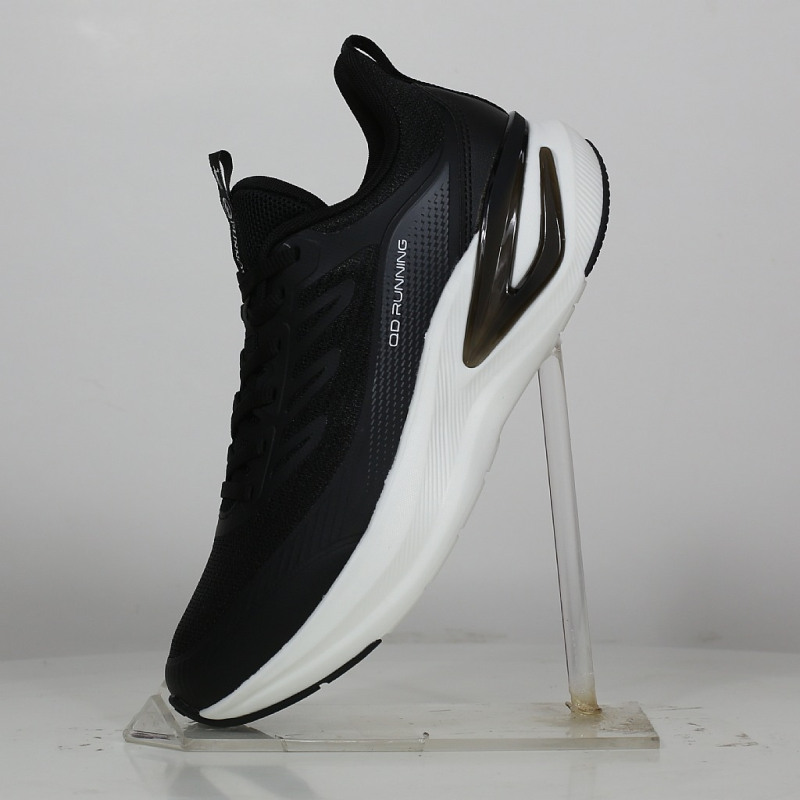 乔丹 跑步鞋女款舒适基础跑鞋运动鞋旅游鞋 透气防滑35-40 QTB022253209S 黑色/乔丹白高清大图