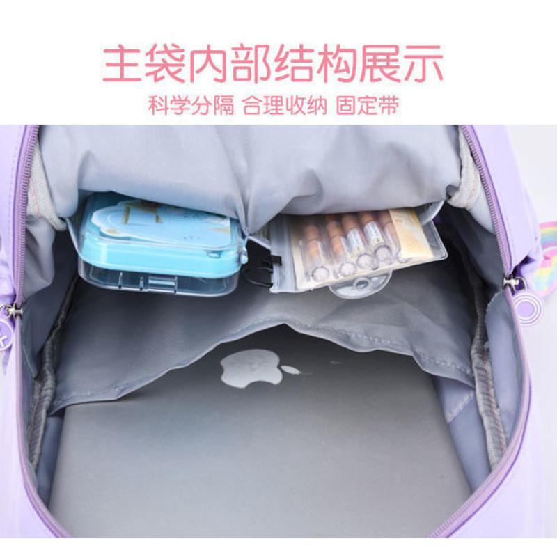 独角兽宝蓝小号1-2年级 单独书包 书包小学生女儿童书包一二三四五六年级女生减负双肩防水护脊背包
