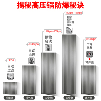 苏泊尔(SUPOR)聚能星304不锈钢压力锅_YW20N1燃气灶电磁炉通用正品高压锅 不锈钢色 抖音