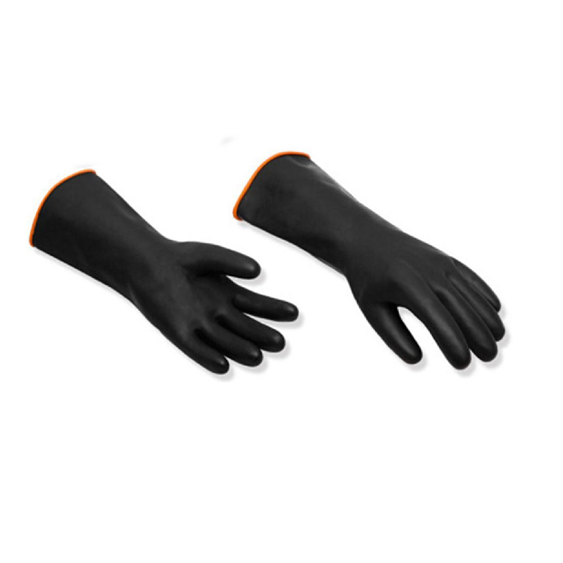 路盈顺 黑色工业乳胶手套 长35cm 双高清大图