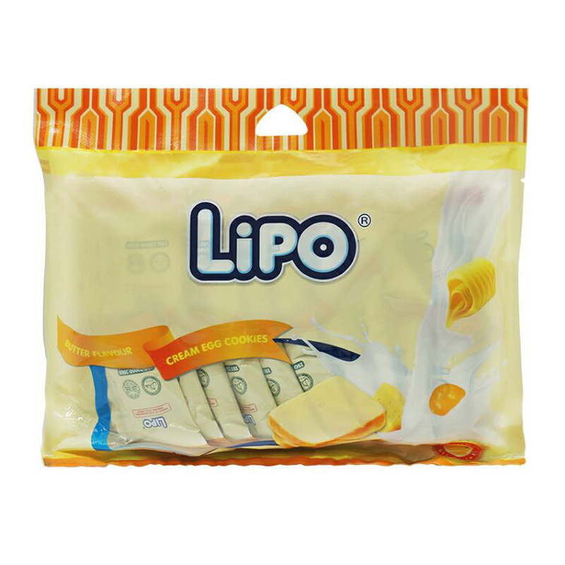 越南进口 Lipo利葡 面包干黄油味200g 进口糕点休闲零食