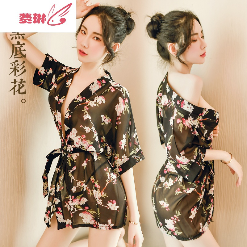 性感情趣内衣透明睡衣惑女套装透视衣大码挑逗免脱超骚费琳