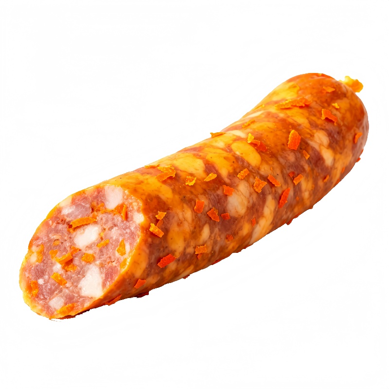 三峡高山农户散养土猪松柏树枝古法熏制橙味香肠500G/袋高清大图