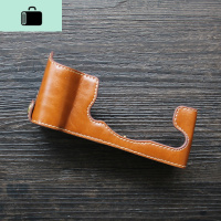 适用Fujifilm/富士X-T4相机包 xt4半套底座 复古皮套手柄 保护套NEW LAKE 棕色【pu底座】_975