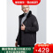 雅鹿中老年羽绒服男2020年新款中长款中年爸爸装獭兔毛领派克服d