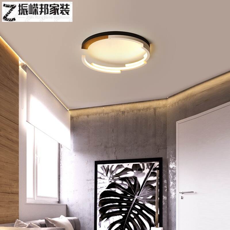 led吸顶灯简约现代个性创意大气家用遥控光客厅灯主卧室书房灯