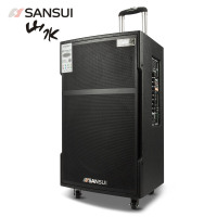 山水(SANSUI) SG3-10 广场舞音响 户外拉杆音箱 蓝牙音响双话筒电瓶音响会议卡拉OK音响影响低音炮