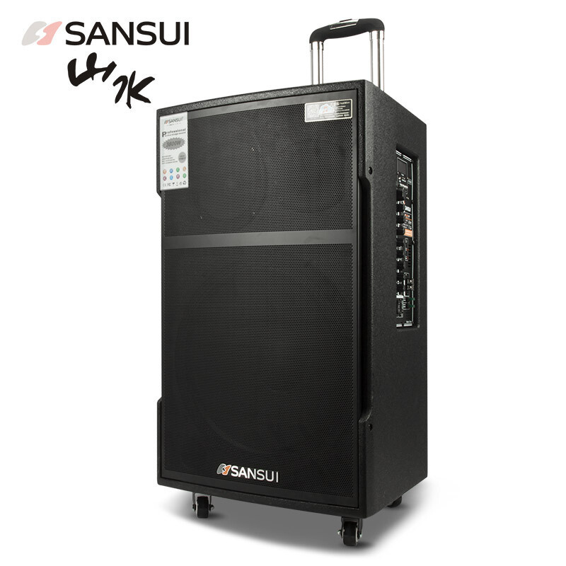 山水(SANSUI) SG3-10 广场舞音响 户外拉杆音箱 蓝牙音响双话筒电瓶音响会议卡拉OK音响影响低音炮
