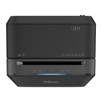 范罗士(Fellowes)LX211 碎纸机办公室 大容量长时间废纸文件粉碎机 5级保密米粒切23L 黑色