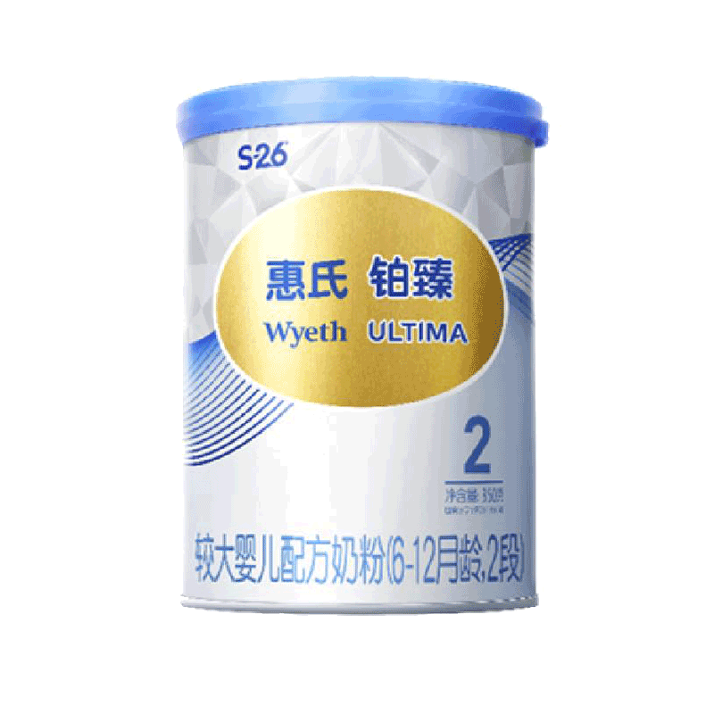 惠氏S-26铂臻2段婴儿奶粉350g*1罐瑞士进口配方牛奶粉高清大图