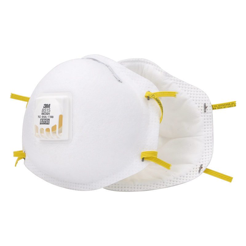 3M 8515CN口罩 防护防雾霾PM2.5防粉尘非油性颗粒物防护 罩杯yzl 8515CN (1盒10只)