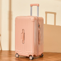 大容量加厚行李箱女28寸万向轮拉杆旅行箱30密码皮箱子男_1 26寸 樱花粉330-1