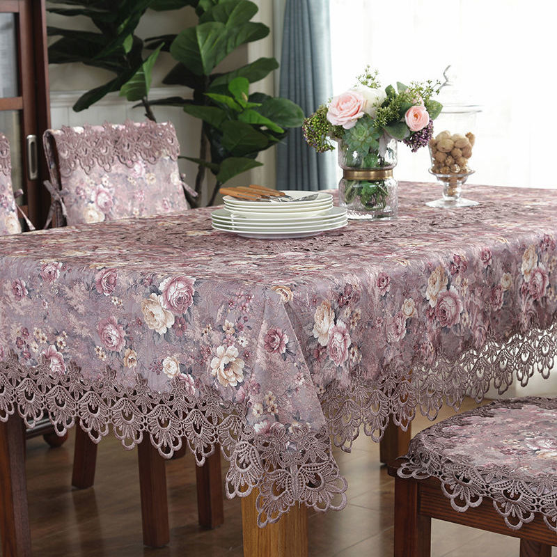 紫色迷情 60*60cm(微波炉万能小盖巾) 餐桌布艺茶几桌布欧式布艺圆桌桌布长方形桌布圆形桌布正方形桌布