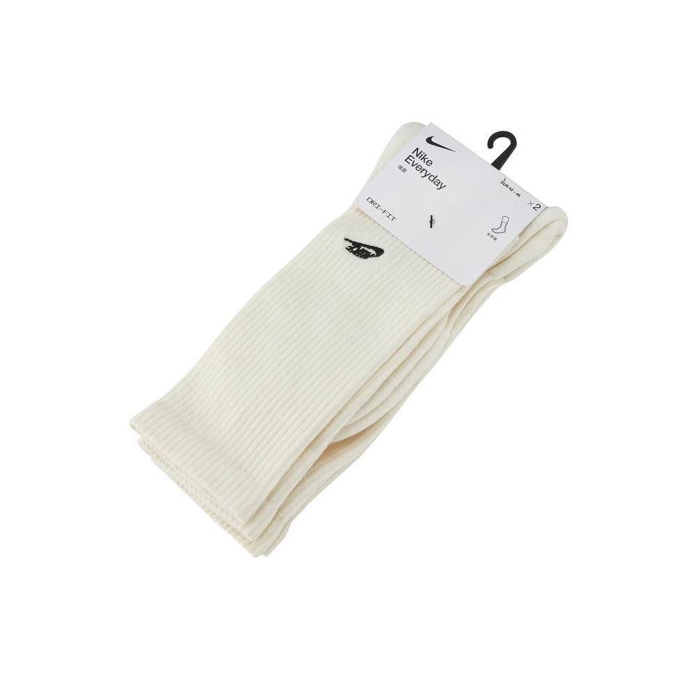 NIKE耐克袜子运动休闲舒适透气男女中筒袜2双装FZ3073-133 C FZ3073-133 M