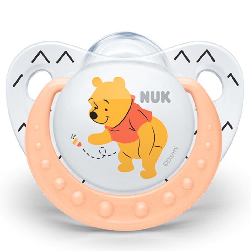 NUK安睡型迪士尼维尼硅胶安抚奶嘴(0-6个月)花型随机高清大图