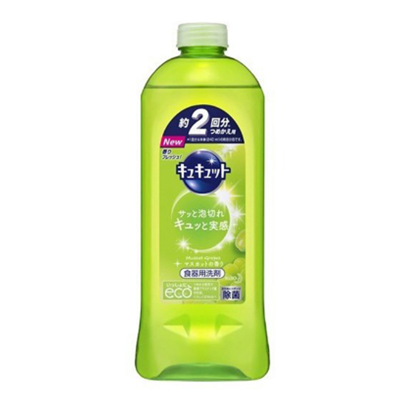 花王(KAO) 水果蔬菜餐具用浓缩洗洁精 385ml（替换装）葡萄柚
