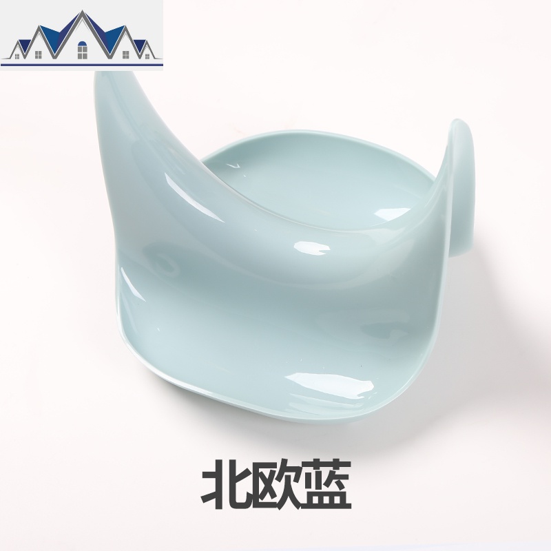 锅盖架塑料厨房免打孔收纳架菜板架砧板架家用带接水盘锅盖架坐式 三维工匠高清大图