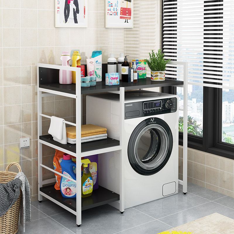 滚筒洗衣机置物架落地浴室收纳洗衣机架卫生间储物架客厅多层储物定制