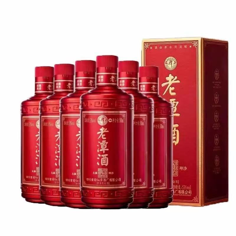 潭酒 老潭酒酱香经典红标 53度 500ml*2瓶 酱香型白酒高清大图