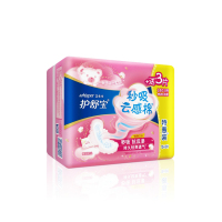 护舒宝秒吸云感棉极薄卫生巾超薄干爽透气 防侧漏 秒吸极薄日用240mm18片装*6包