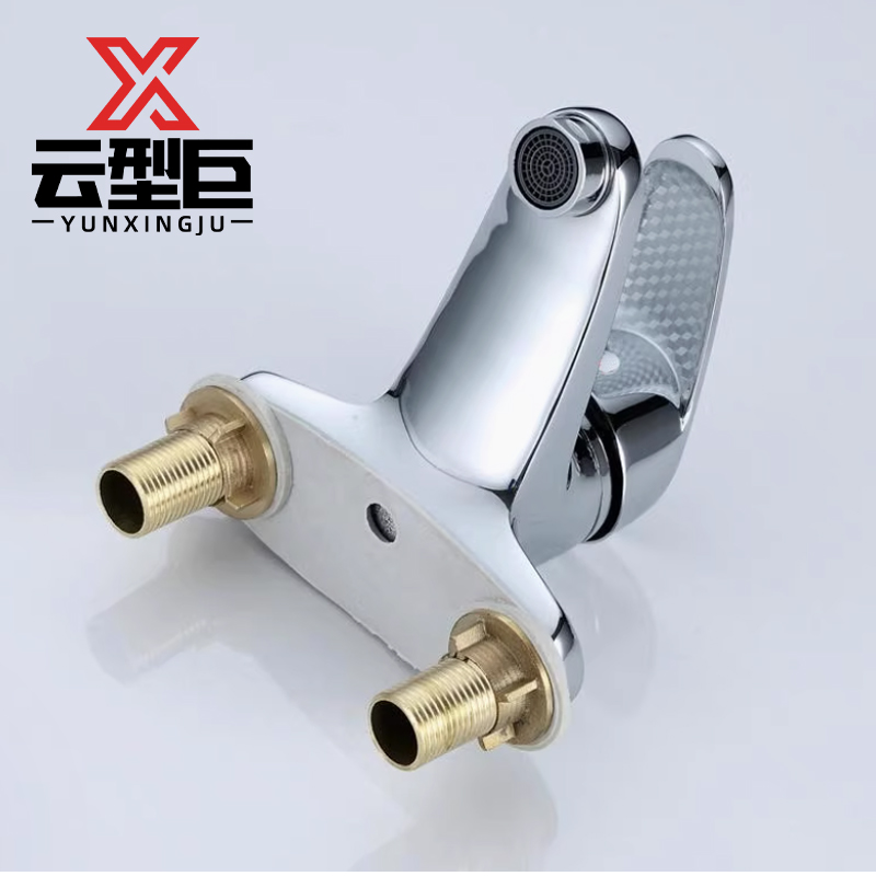 云型巨 混水阀 台盆卫生间老式混水阀洗手洗脸龙头 双孔 单位:个高清大图