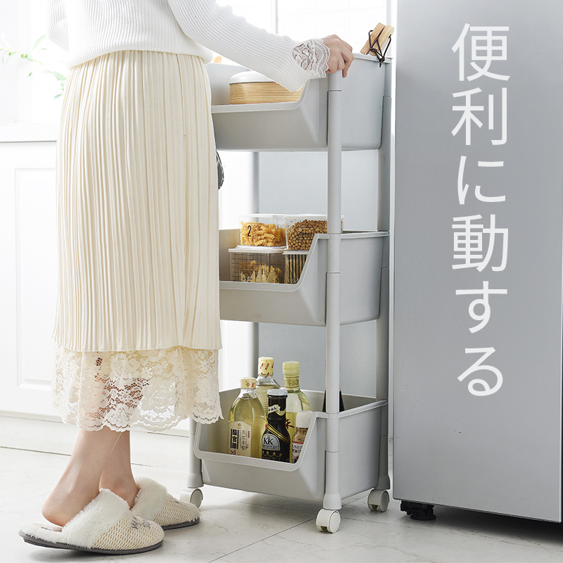厨房蔬菜置物架收纳筐落地式多层塑料家用大全用品菜架菜篮子架子高清大图