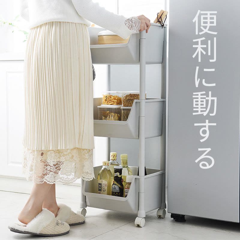 厨房蔬菜置物架收纳筐落地式多层塑料家用大全用品菜架菜篮子架子图片