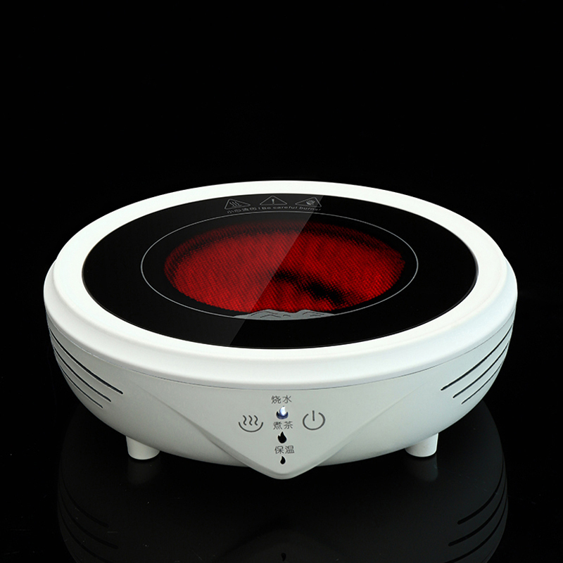 白色电陶炉茶炉煮茶器电磁炉烧水炉白茶煮茶壶多功能迷你小型电热茶炉