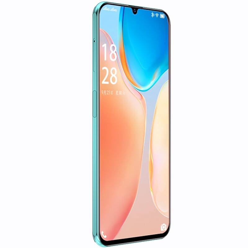朵唯V50Pro 智能手机 幻彩玻璃机身5.7英寸水滴全面屏4G全网通游戏学生双卡双待 青空蓝32GB高清大图