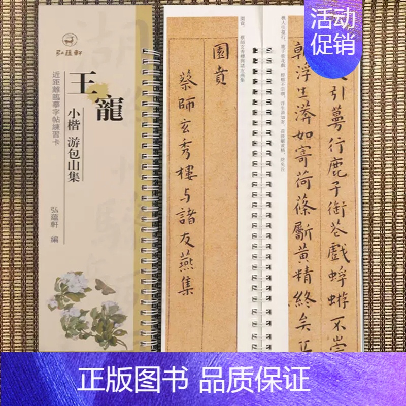 【正版】王宠小楷游包山集近距离临摹字帖练习卡册卡页 原碑原帖临摹毛笔字帖字卡繁体旁注