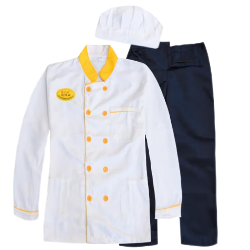 盾之源 厨师服 棉布 套 短袖L165-170高清大图
