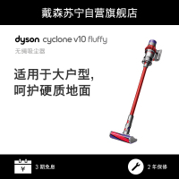 戴森(dyson)无绳吸尘器V10 Fluffy 家用除螨 强劲吸力 宠物家庭适用 除尘宿舍 无线进口正品