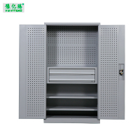 豫亿腾 对双开二抽多功能重型工具柜 车间用双开门储物柜 加厚五金收纳箱抽屉式铁皮刀具柜子 可定制
