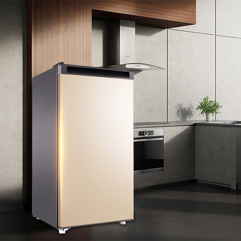 海尔haier102l冰柜家用小型抽屉式立式冷柜节能小冰箱迷你冷冻柜单门