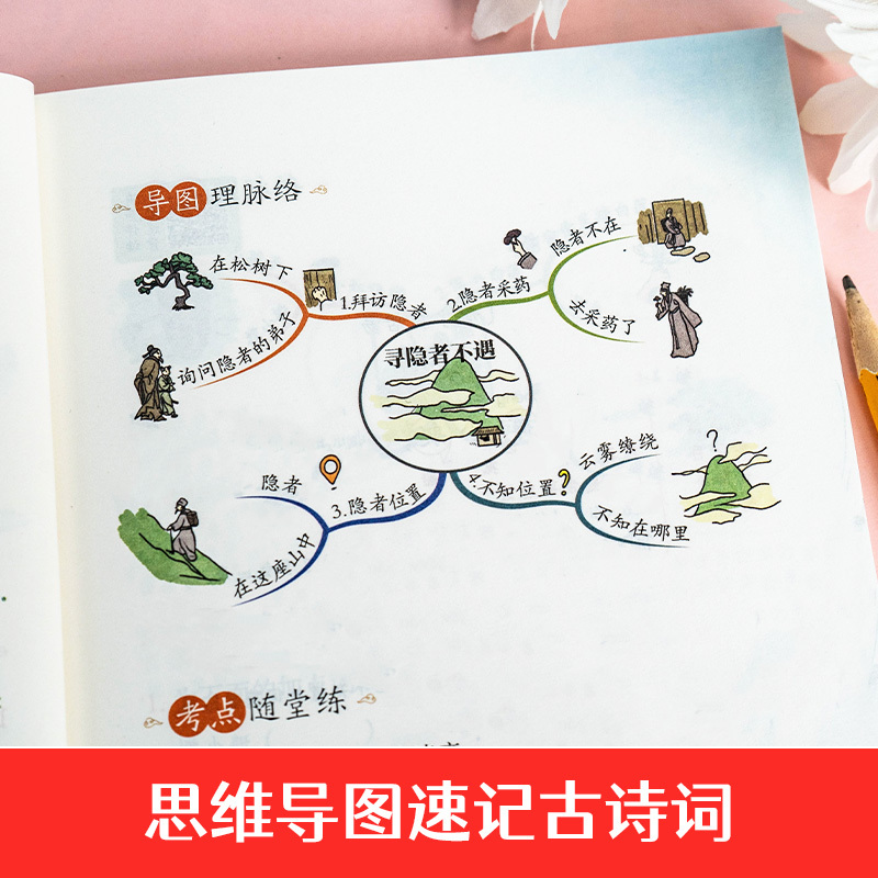 小学生必背古诗词75+80首(彩图注音版) [正版]开心童书 小学生必背古诗词75+80首彩图注音版有声课内课外人教版文