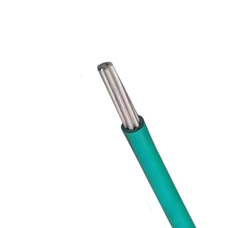 绵缆 铝芯聚氯乙烯绝缘电线 BLV-35绿色450/750V 卷高清大图