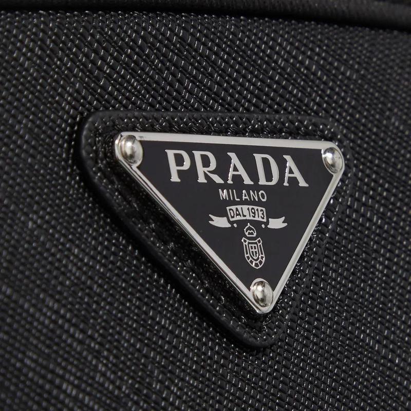 普拉达(PRADA)女士单肩包时尚休闲Saffiano皮革设计轻便可调肩带