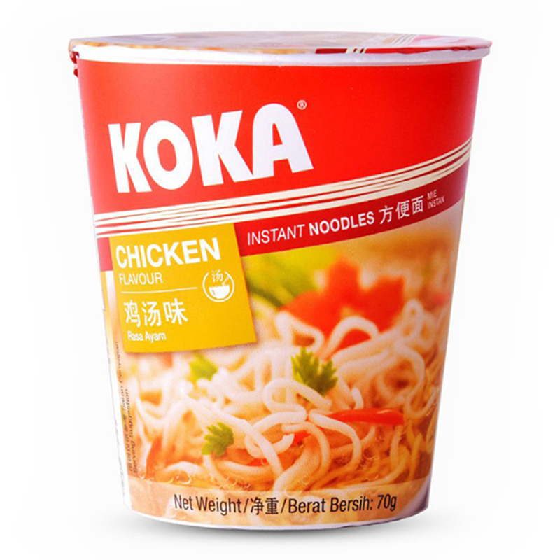 可口(KOKA) 原味鸡汤快熟面 70g方便食品 方便面 夜宵 汤面